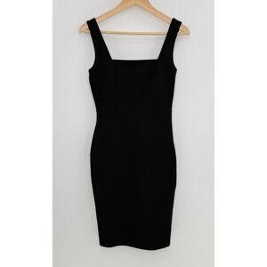 LuLu's Black Bodycon Dress Sleeveless Square Neck Cocktail Party‎ XS Timeless